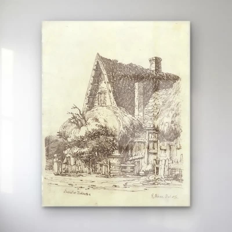 Vintage Kır Evi No. 22 cam tablo — Vintage Kır Evi No. 22 — vintage kır evi