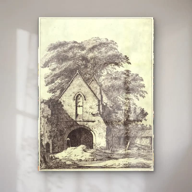 Siyah Beyaz Katedral cam tablo — Siyah Beyaz Katedral — siyah beyaz katedral