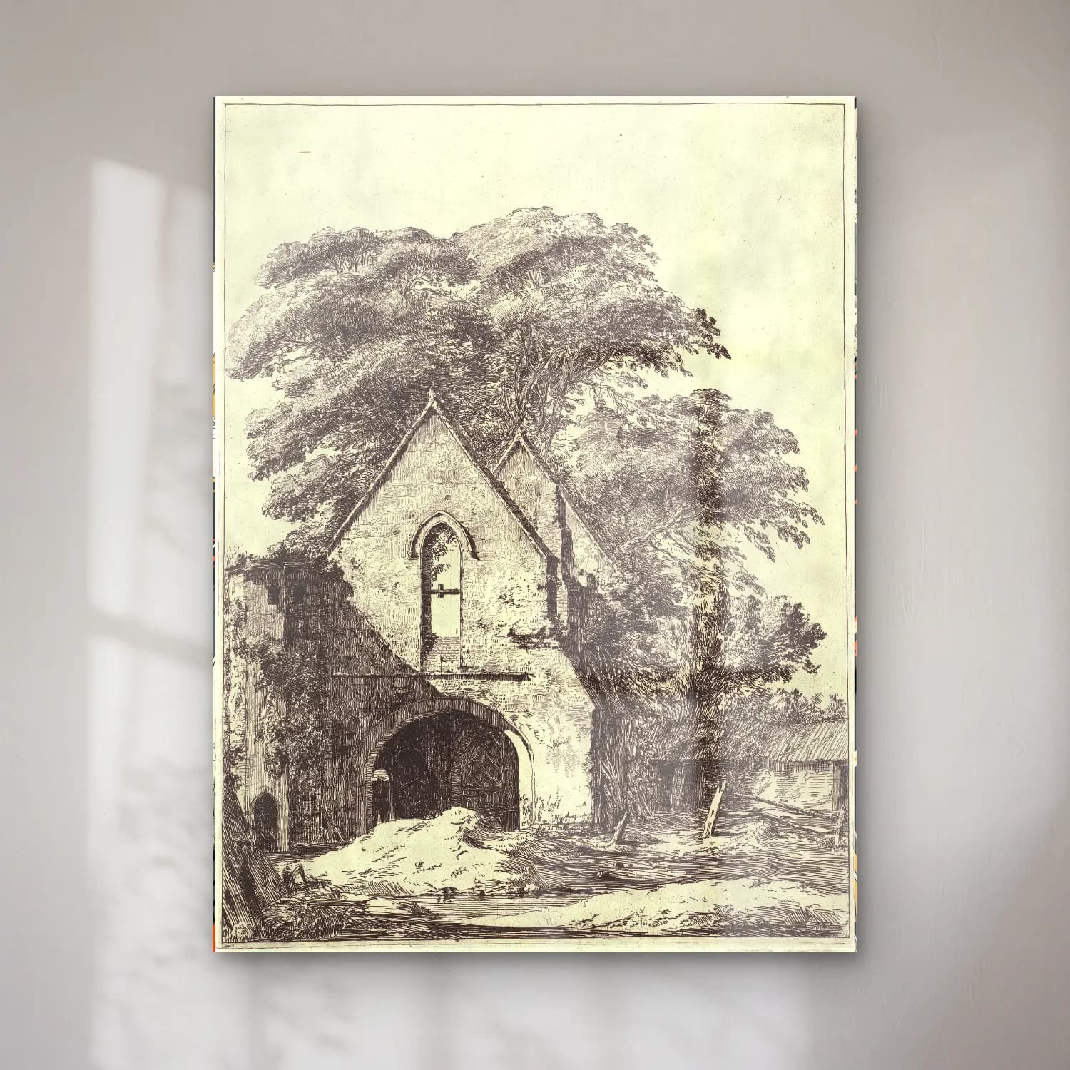 Siyah Beyaz Katedral cam tablo — Siyah Beyaz Katedral — siyah beyaz katedral