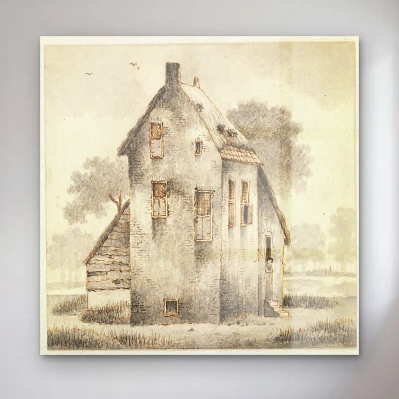 Vintage Kır Evi No. 31 cam tablo — Vintage Kır Evi No. 31 — vintage kır evi