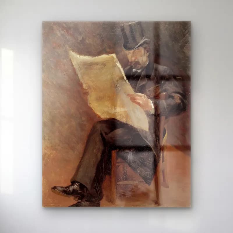 Empresyonist Erkek Portresi No. 9 cam tablo — Empresyonist Erkek Portresi No. 9 — empresyonist erkek portresi