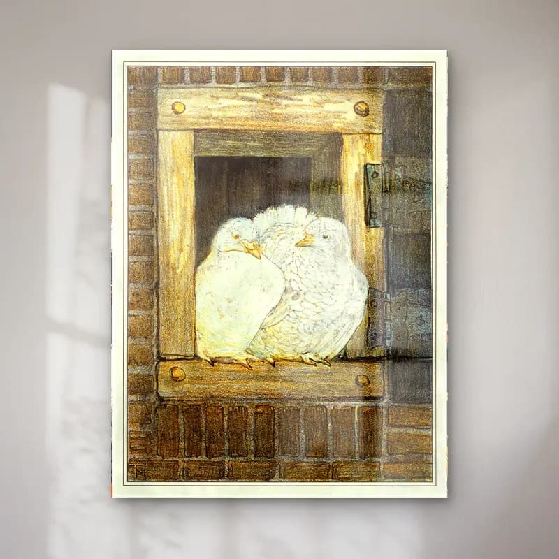 Vintage Ördekler No. 19 cam tablo — Vintage Ördekler No. 19 — vintage ördekler