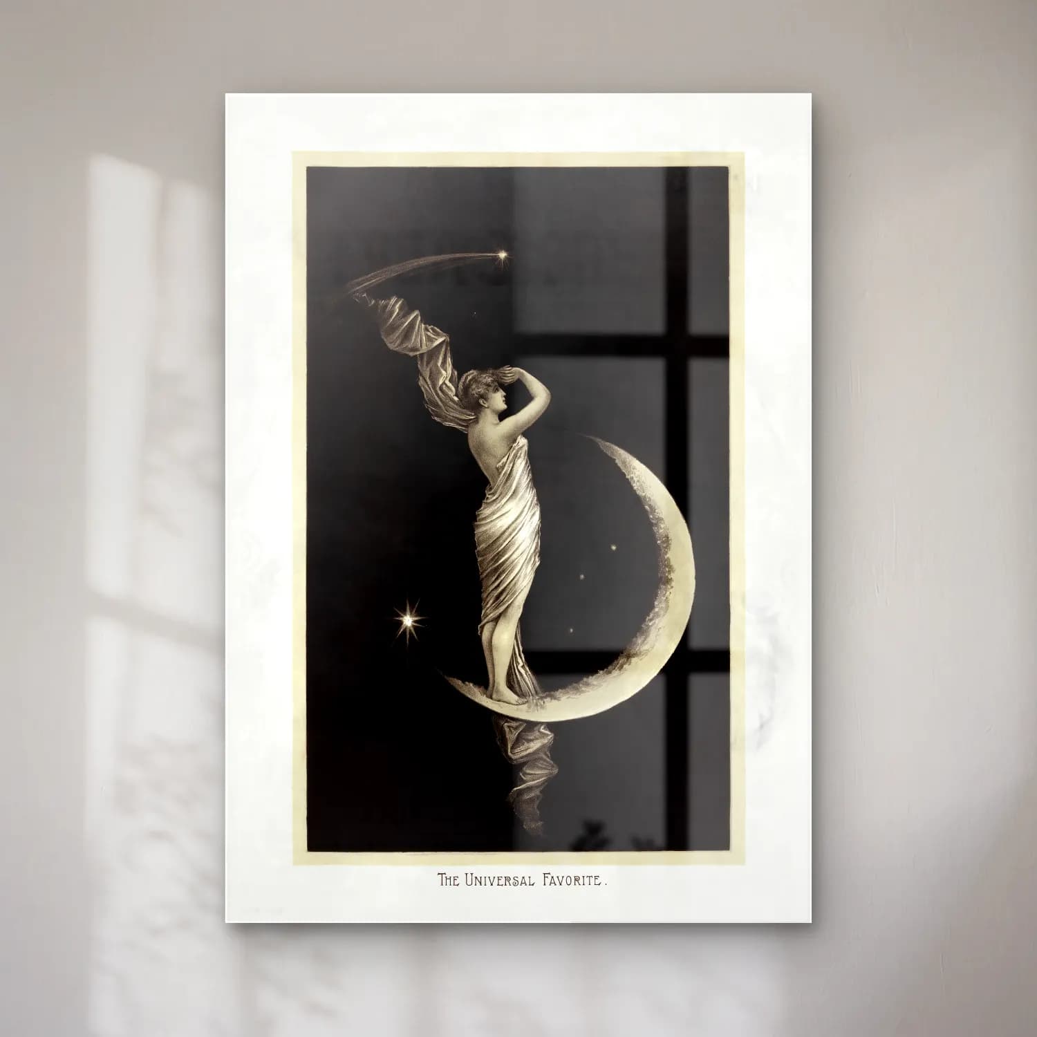 Vintage Ay ve Gece No. 37 cam tablo — Vintage Ay ve Gece No. 37 — vintage ay ve gece