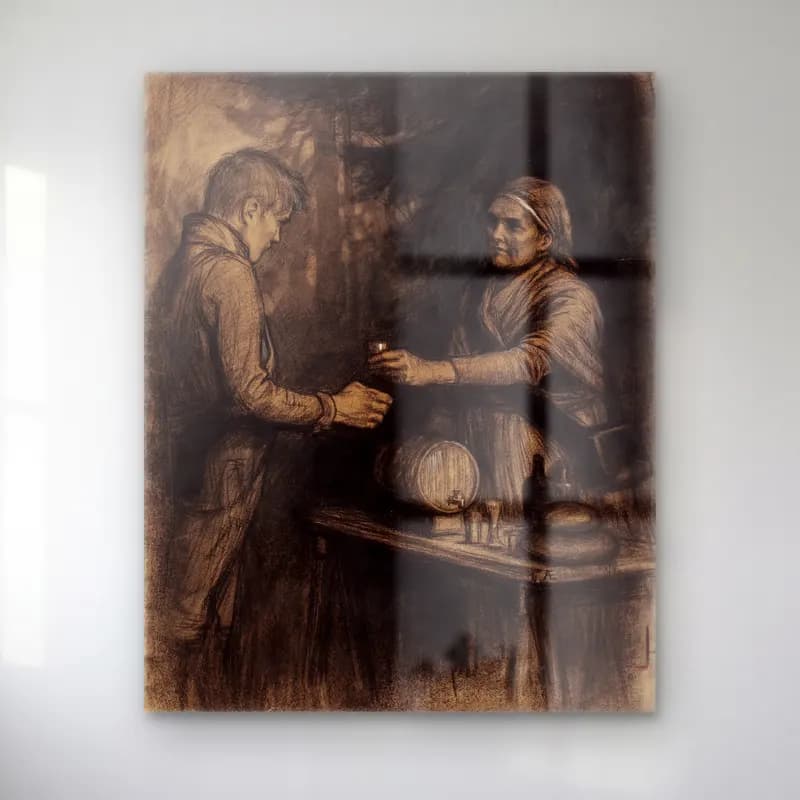 Vintage Anne ve Çocuk No. 8 cam tablo — Vintage Anne ve Çocuk No. 8 — vintage anne ve çocuk