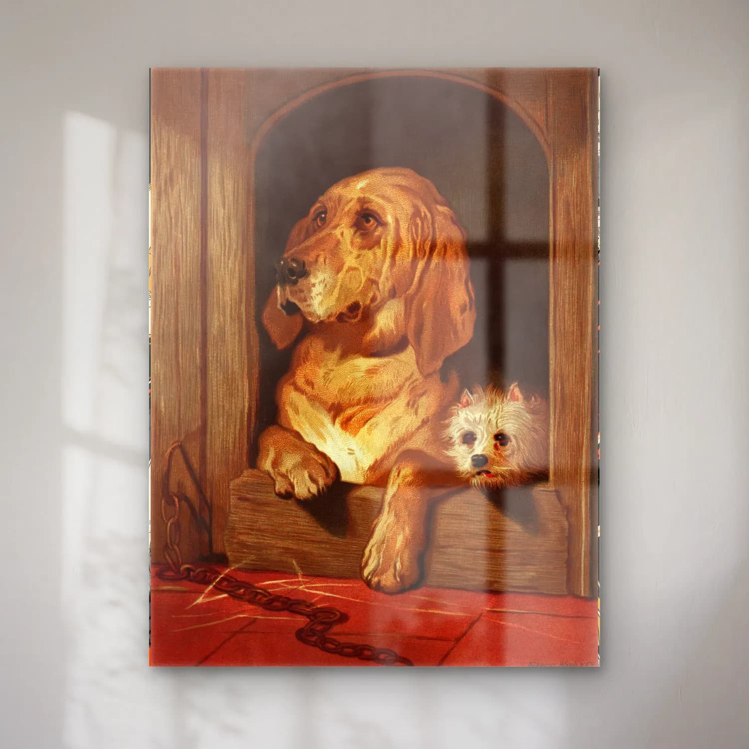 Vintage Köpek No. 18 cam tablo — Vintage Köpek No. 18 — vintage köpek
