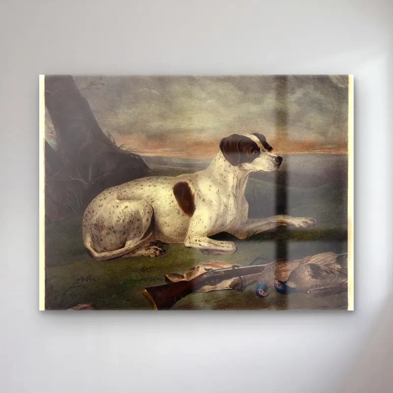 Vintage Köpek No. 19 cam tablo — Vintage Köpek No. 19 — vintage köpek