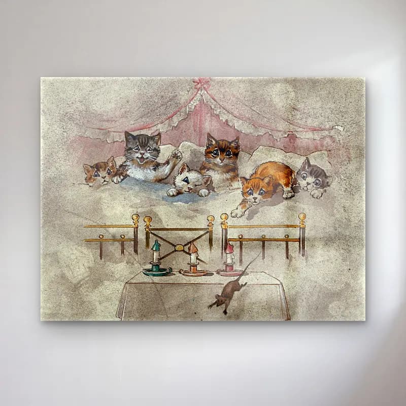 Vintage Kedi No. 23 cam tablo — Vintage Kedi No. 23 — vintage kedi