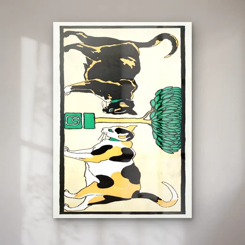 Vintage Kedi No. 24 cam tablo — Vintage Kedi No. 24 — vintage kedi