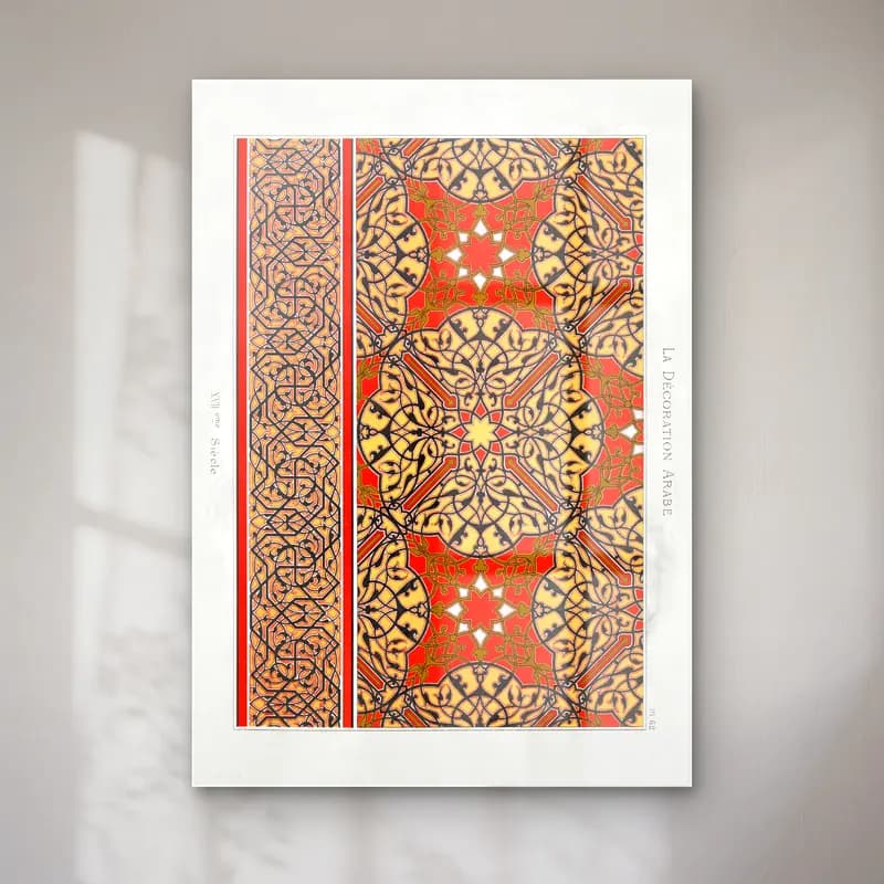 Boho Çiçek Deseni No. 139 cam tablo — Boho Çiçek Deseni No. 139 — boho çiçek deseni