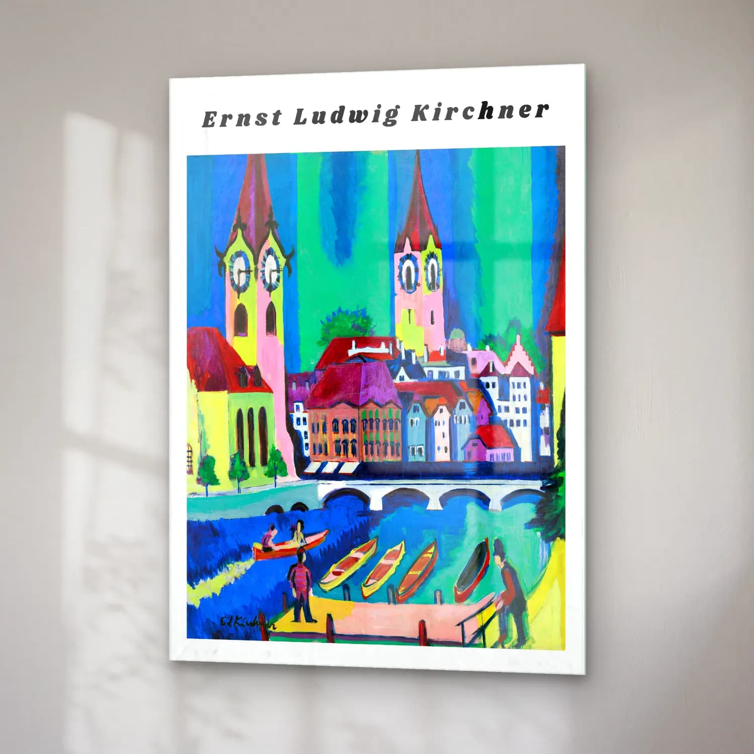 Vintage Poster Katedral No. 28 cam tablo — sağ açıdan görünüm