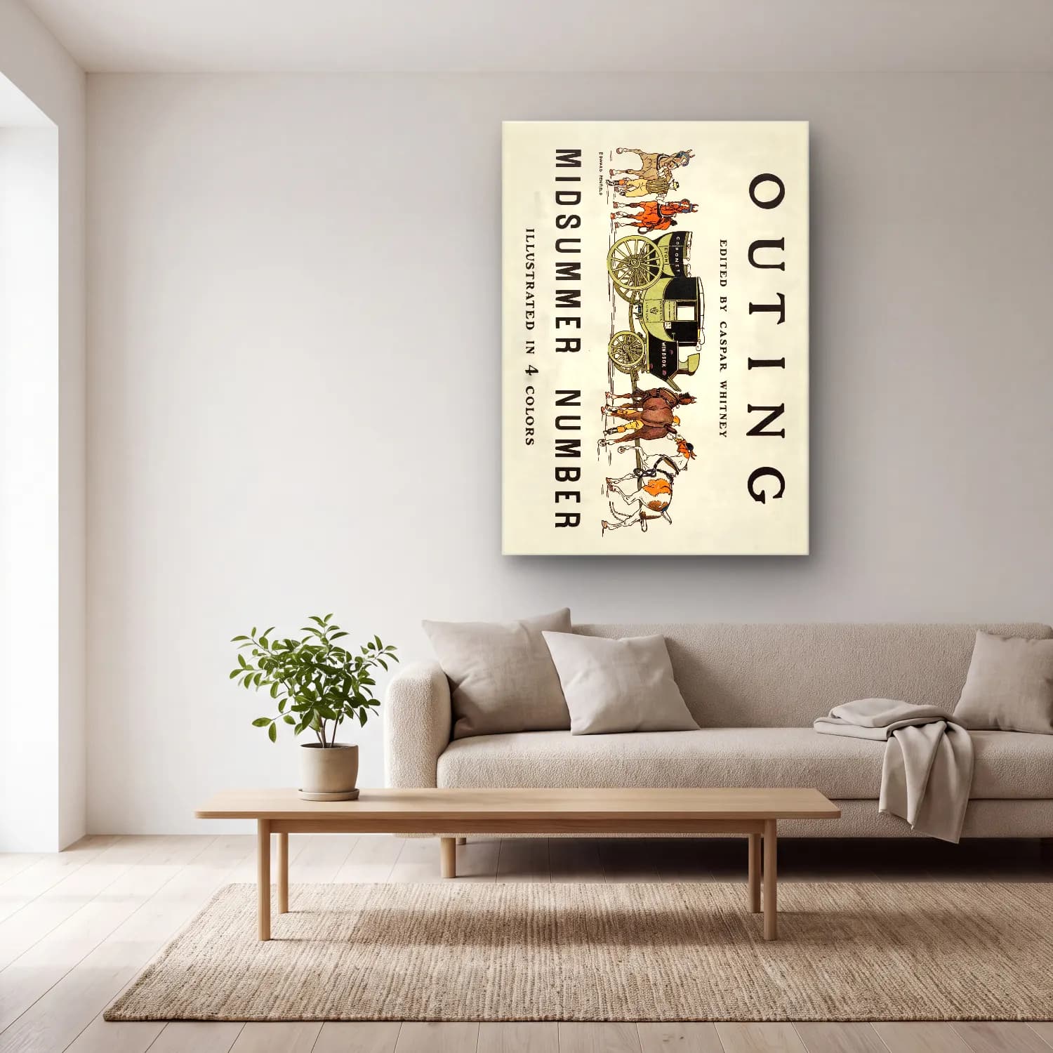 Vintage Poster Klasik Araba – Siyah Beyaz Tonlar cam tablo — açık renk salonda