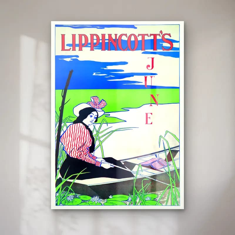 Vintage Poster Şapkalı Kadın No. 10 cam tablo — Vintage Poster Şapkalı Kadın No. 10 — vintage poster şapkalı kadın