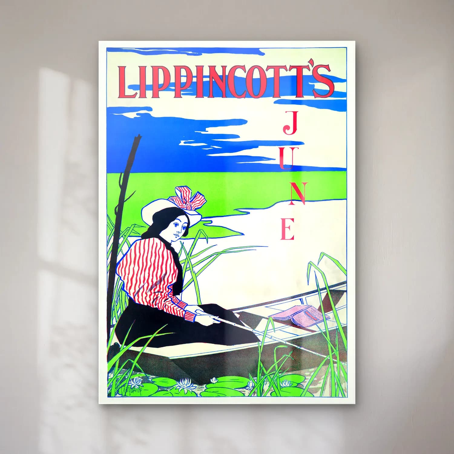 Vintage Poster Şapkalı Kadın No. 10 cam tablo — Vintage Poster Şapkalı Kadın No. 10 — vintage poster şapkalı kadın