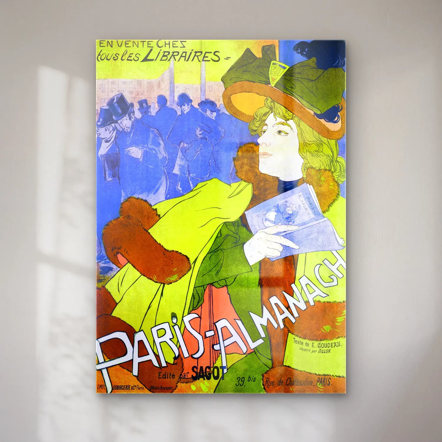Vintage Poster Şapkalı Kadın No. 11 cam tablo — Vintage Poster Şapkalı Kadın No. 11 — vintage poster şapkalı kadın
