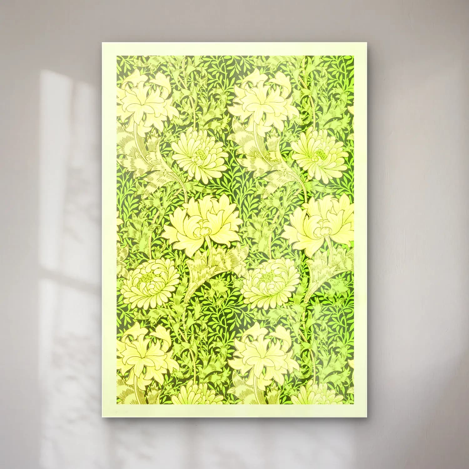 Vintage Çiçek Deseni No. 14 cam tablo — Vintage Çiçek Deseni No. 14 — vintage çiçek deseni
