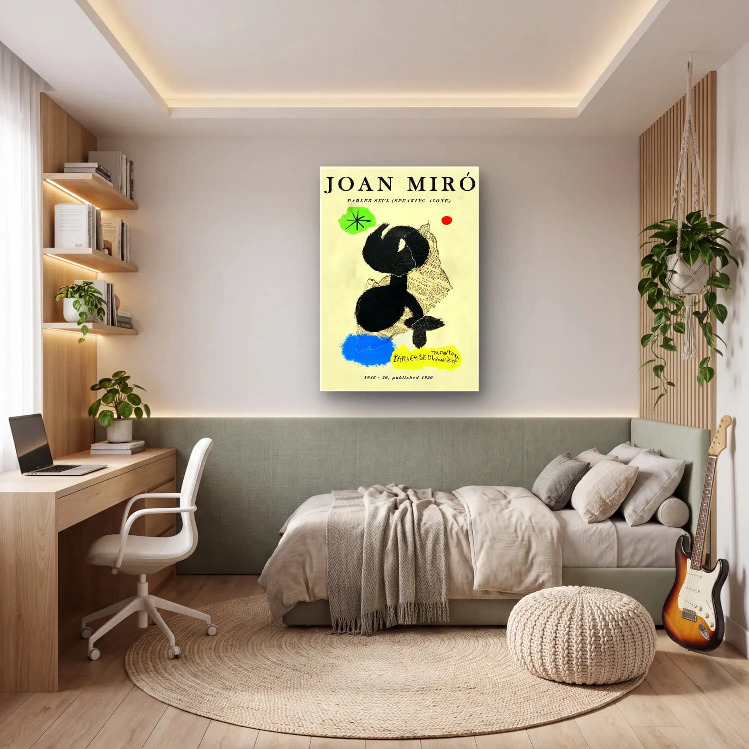 Vintage Poster Köpek No. 6 cam tablo — genç odasında