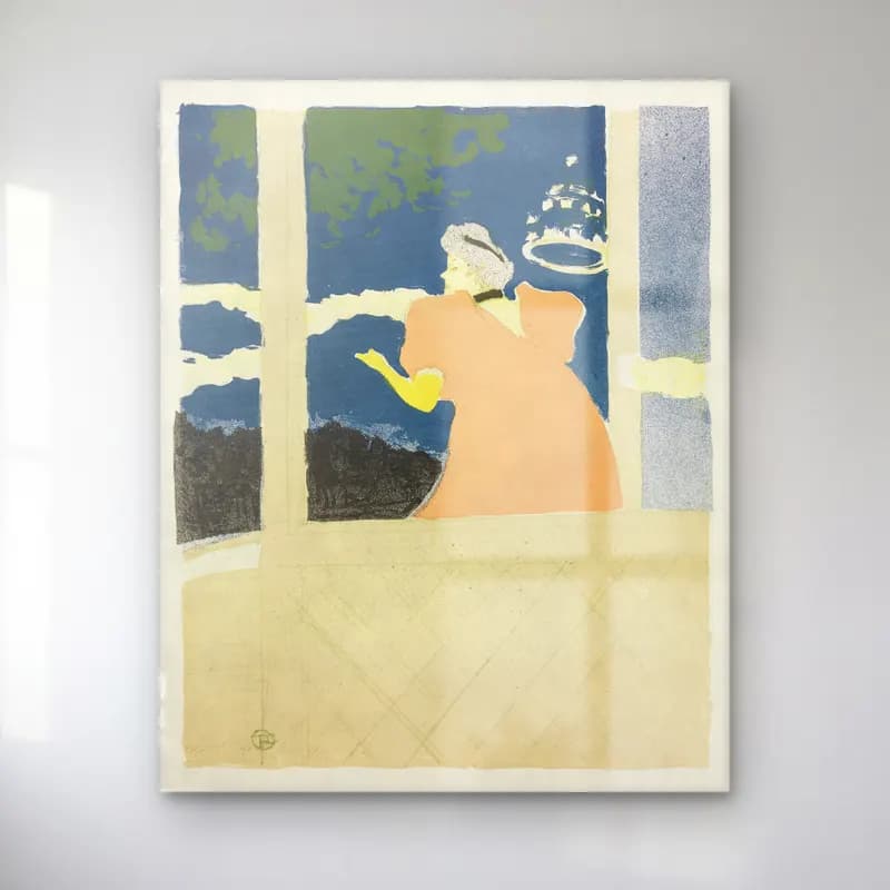 Henri de Toulouse-Lautrec – Elbiseli Kadın – Pastel Tonlar cam tablo — Henri de Toulouse-Lautrec – Elbiseli Kadın – Pastel Tonlar — vintage poster elbiseli kadın