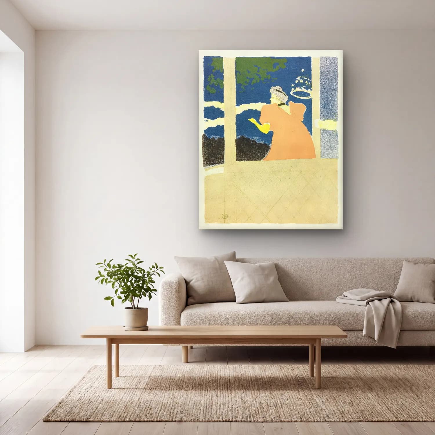 Henri de Toulouse-Lautrec – Elbiseli Kadın – Pastel Tonlar cam tablo — açık renk salonda