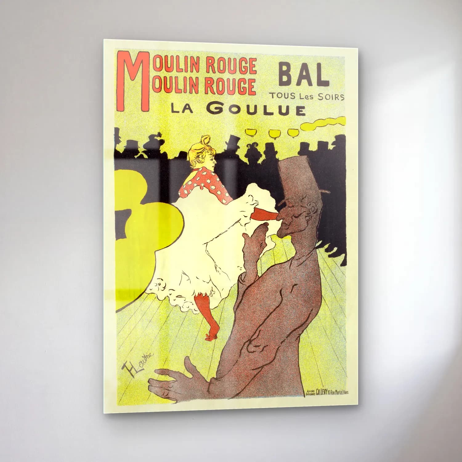 Henri de Toulouse-Lautrec – Dansçılar cam tablo — sol açıdan görünüm