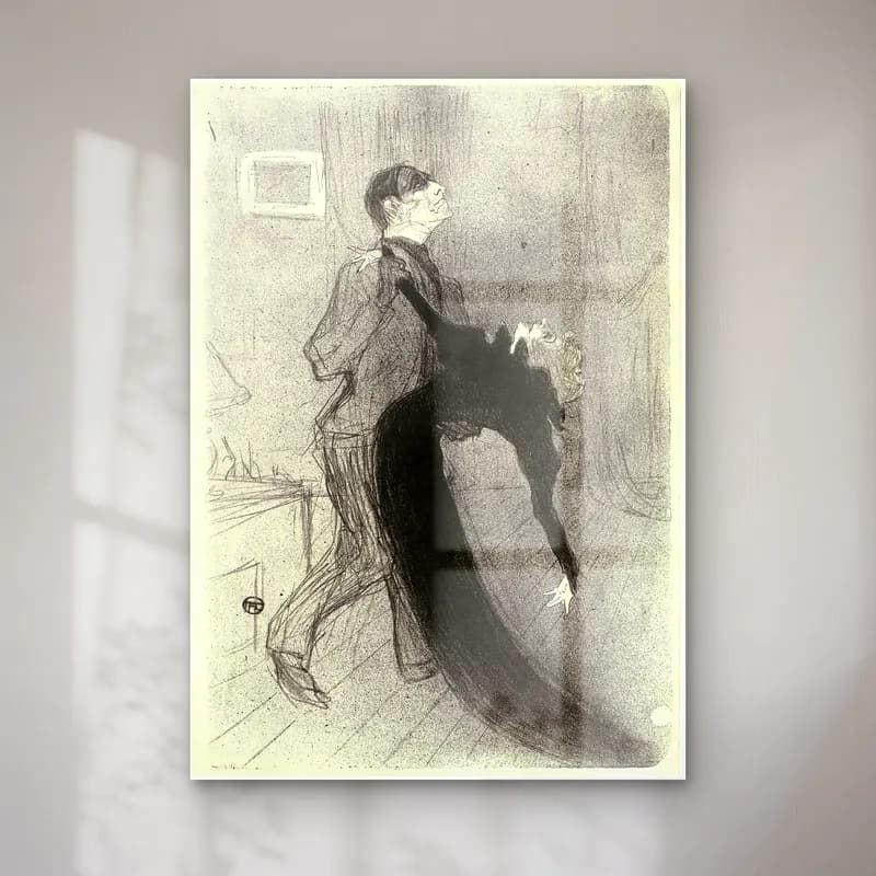 Henri de Toulouse-Lautrec – Aşıklar – Siyah Beyaz Tonlar cam tablo — Henri de Toulouse-Lautrec – Aşıklar – Siyah Beyaz Tonlar — vintage aşıklar
