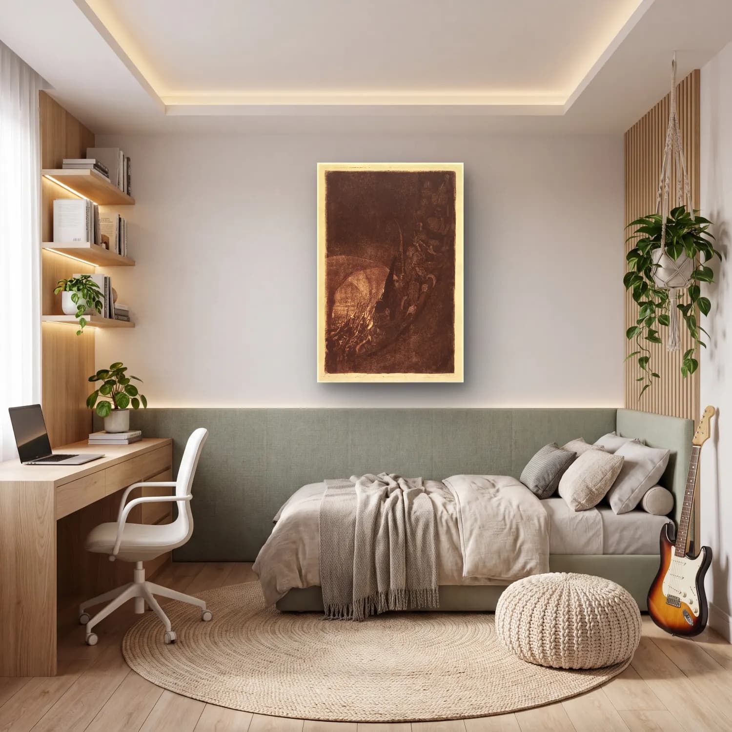 Siyah Beyaz Savaş Sahnesi – Siyah Beyaz Tonlar cam tablo — genç odasında