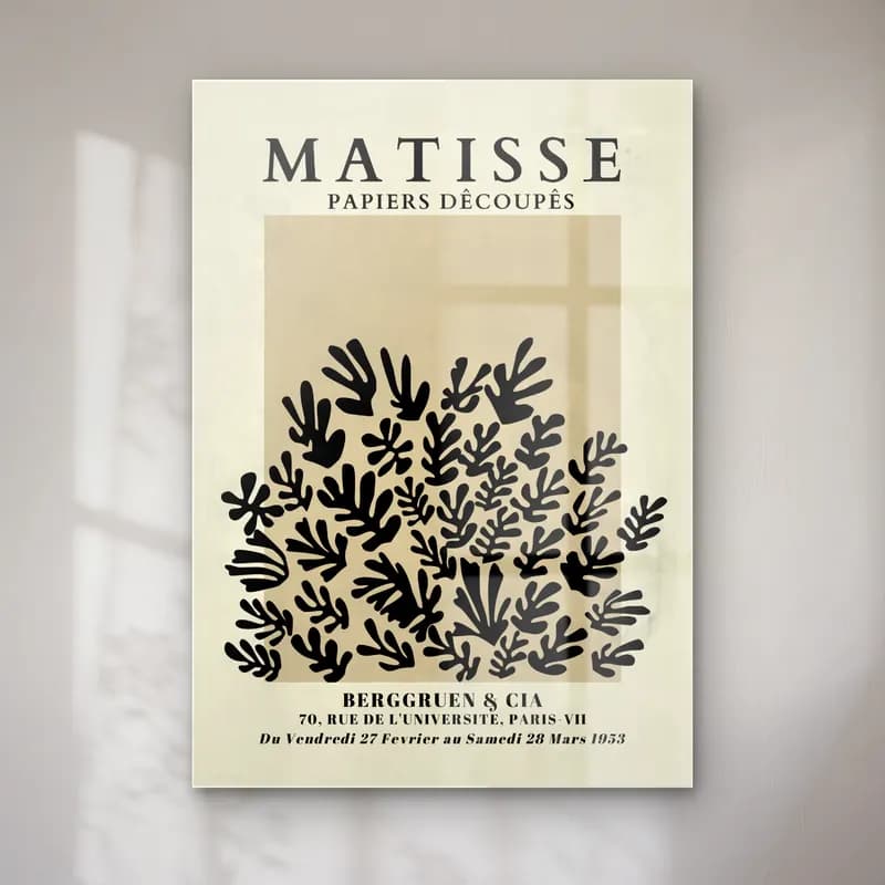 Henri Matisse – Şifalı Otlar cam tablo — Henri Matisse – Şifalı Otlar — vintage poster şifalı otlar