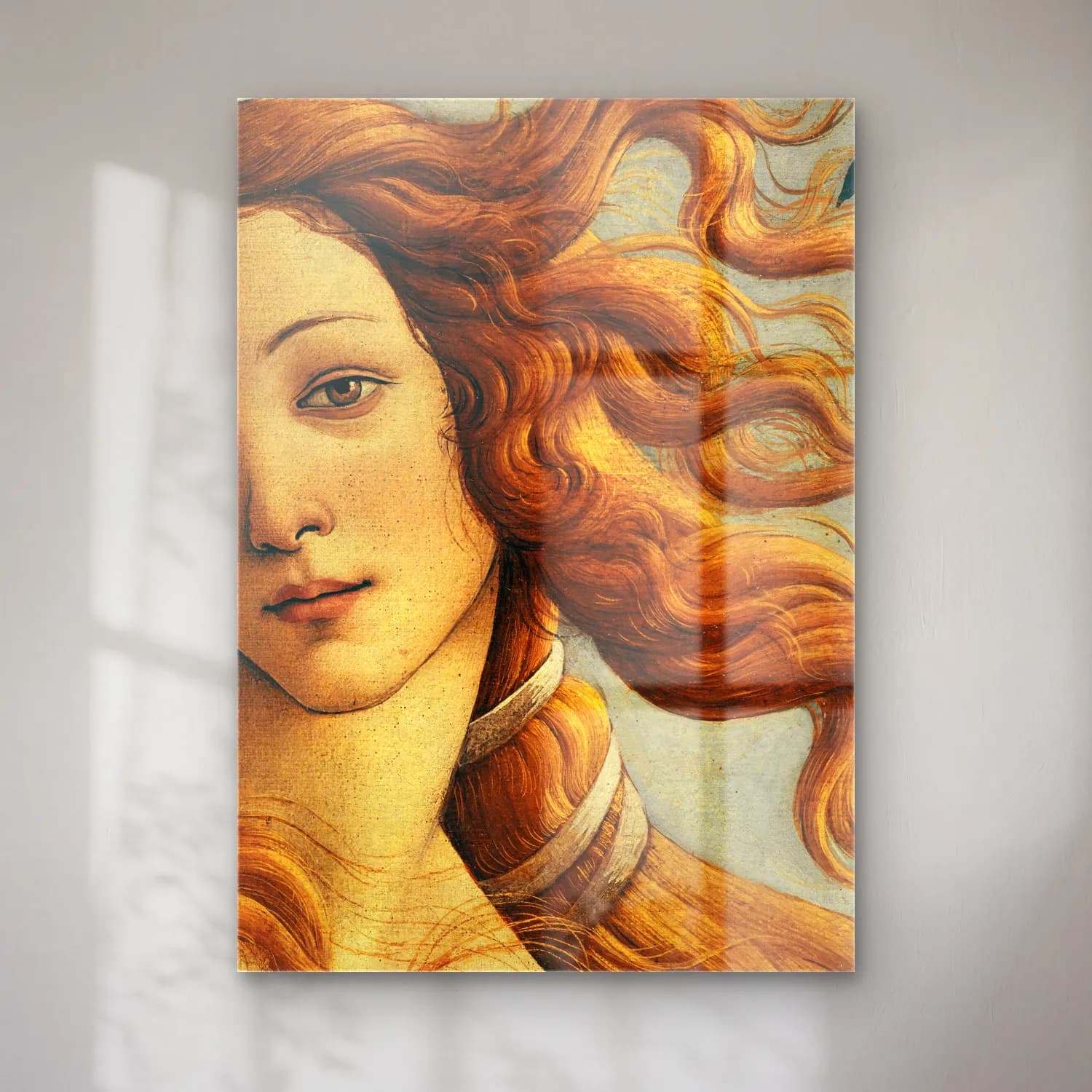 Sandro Botticelli – Kadın Portresi No. 7 cam tablo — Sandro Botticelli – Kadın Portresi No. 7 — vintage kadın portresi