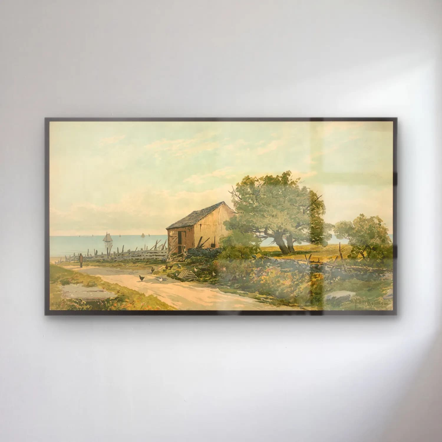 Vintage Kır Evi No. 32 cam tablo — Vintage Kır Evi No. 32 — vintage kır evi