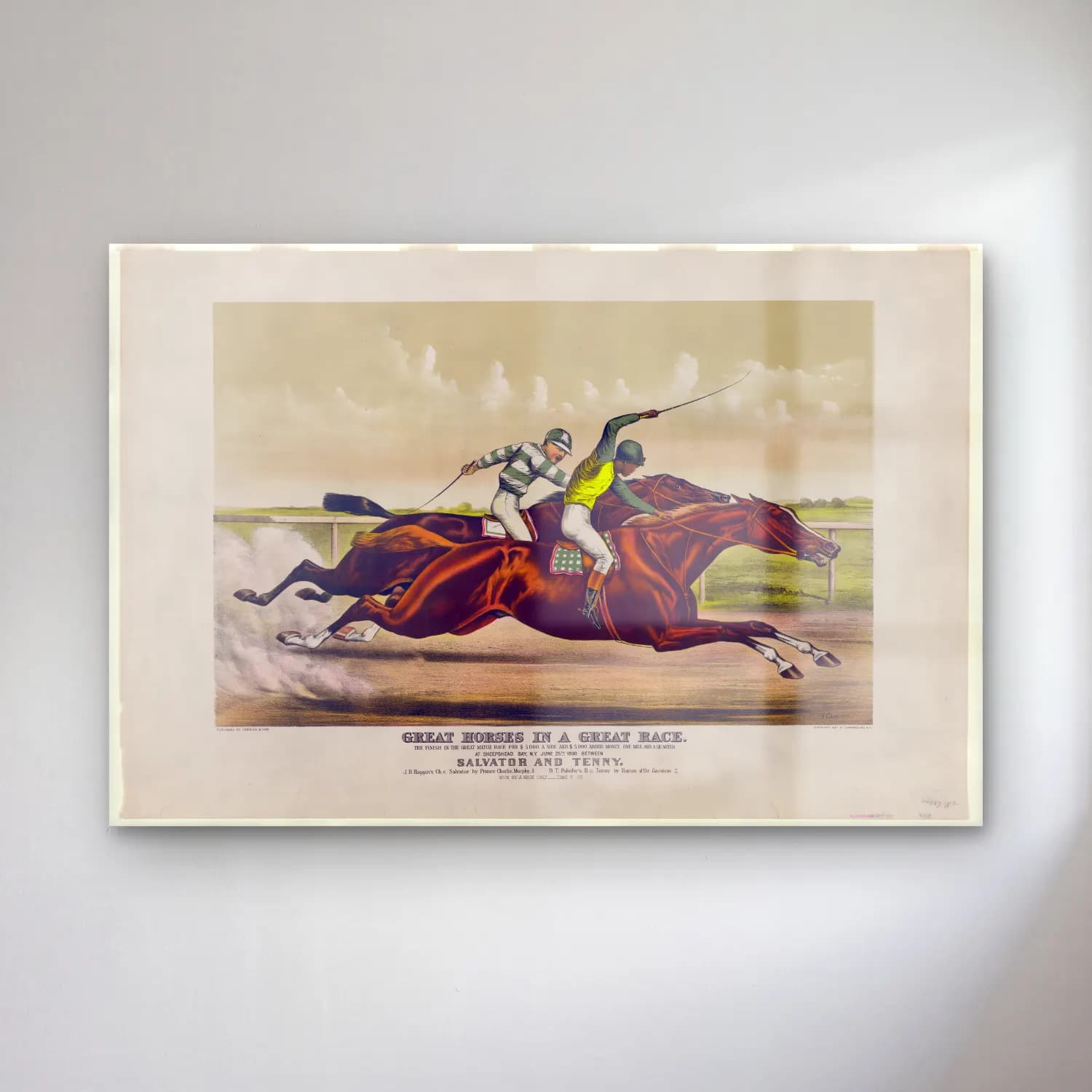 Vintage Atlı No. 24 cam tablo — Vintage Atlı No. 24 — vintage atlı