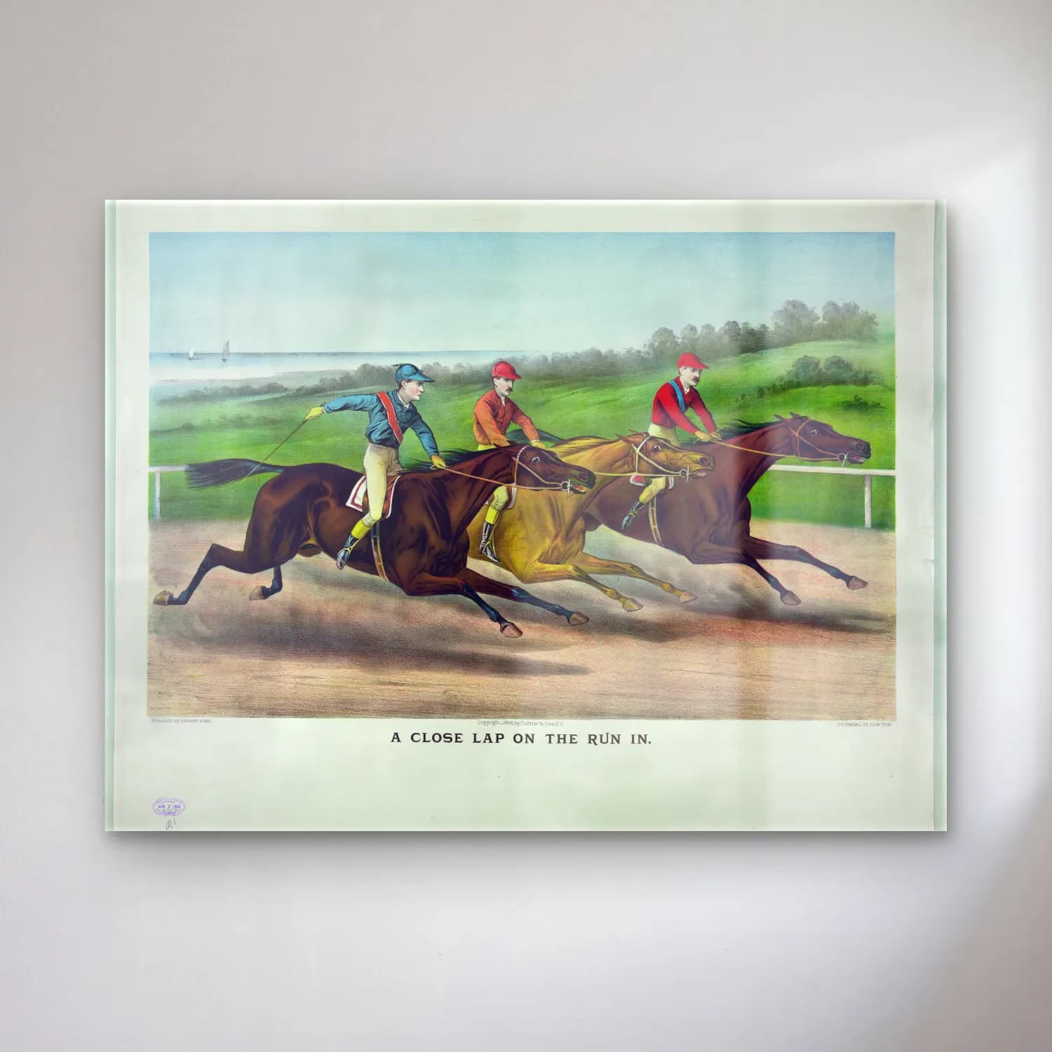 Vintage Atlı No. 25 cam tablo — Vintage Atlı No. 25 — vintage atlı