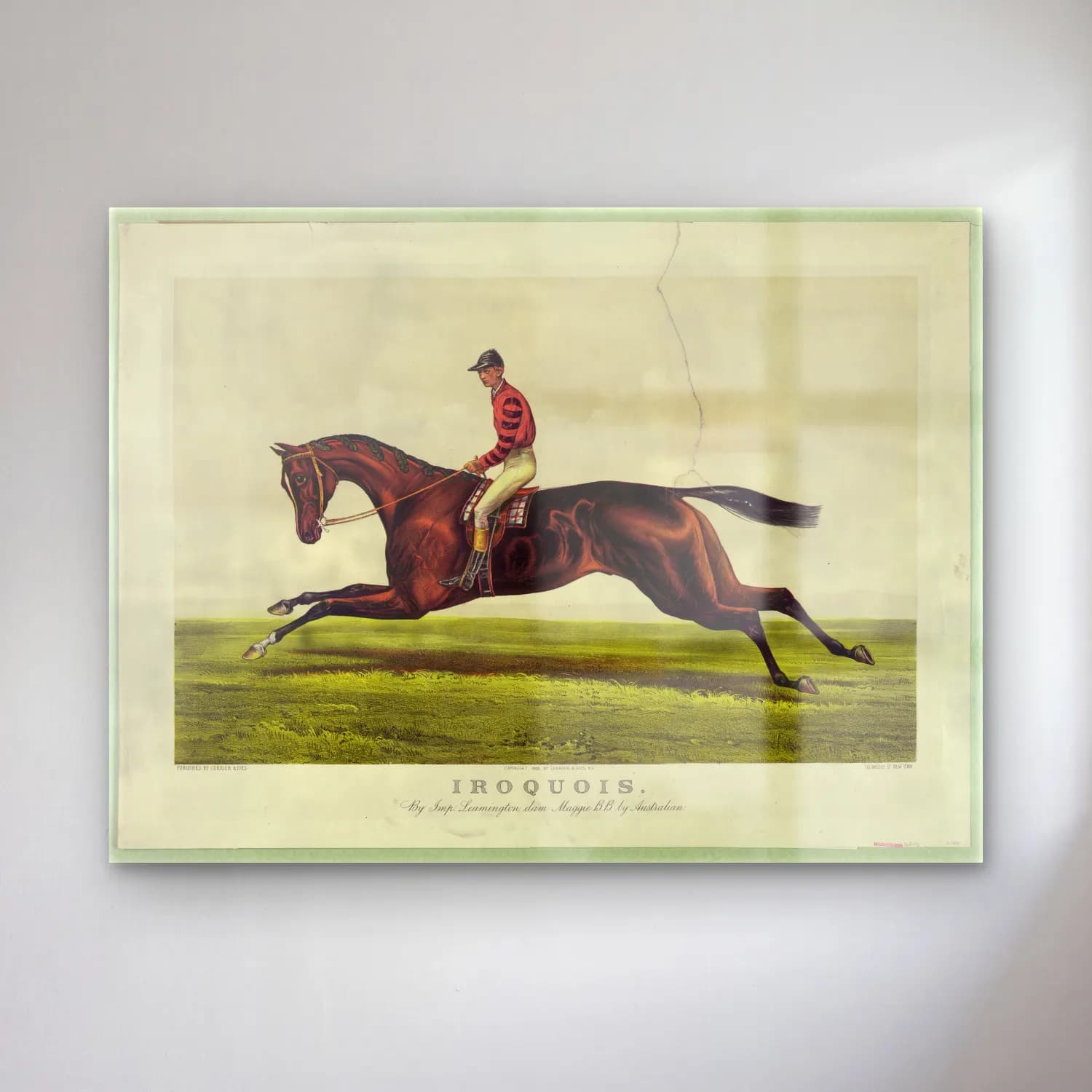 Vintage Atlı No. 26 cam tablo — Vintage Atlı No. 26 — vintage atlı