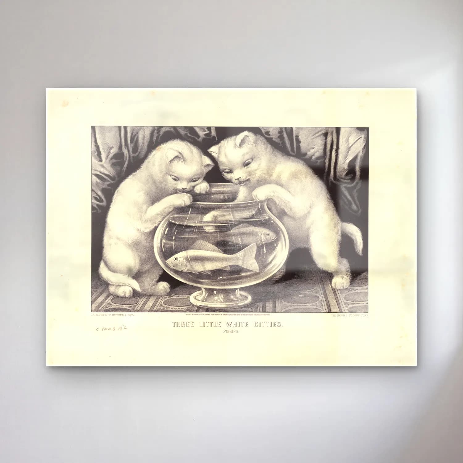 Vintage Kedi No. 27 cam tablo — Vintage Kedi No. 27 — vintage kedi
