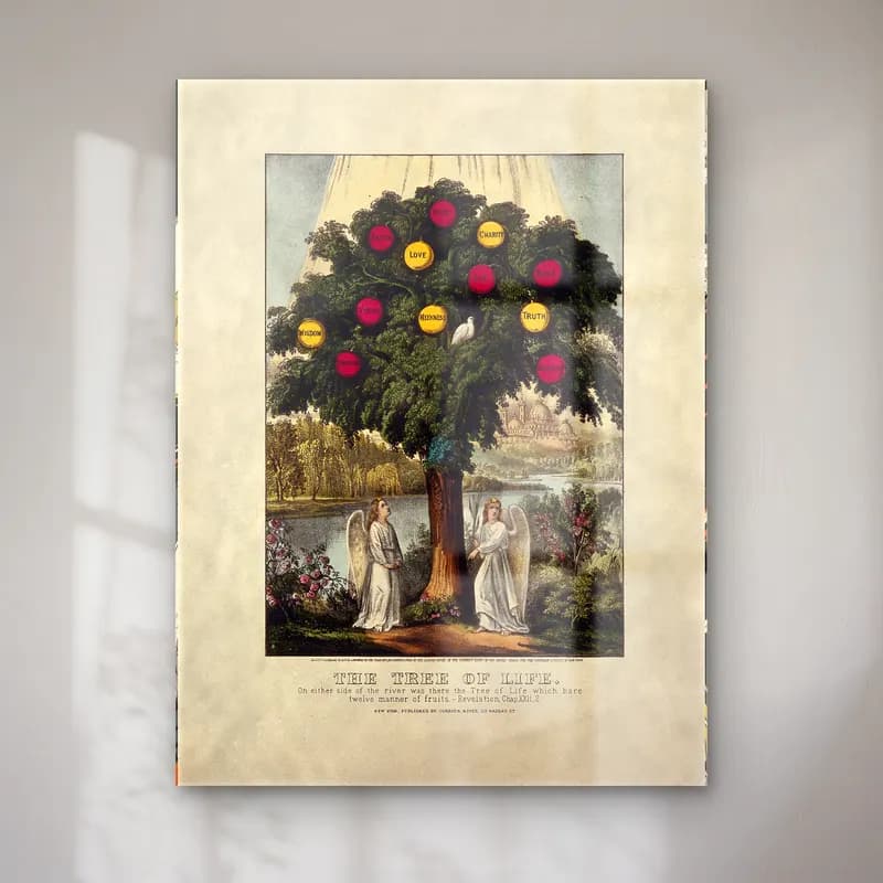 Vintage Dini Sahne No. 22 cam tablo — Vintage Dini Sahne No. 22 — vintage dini sahne