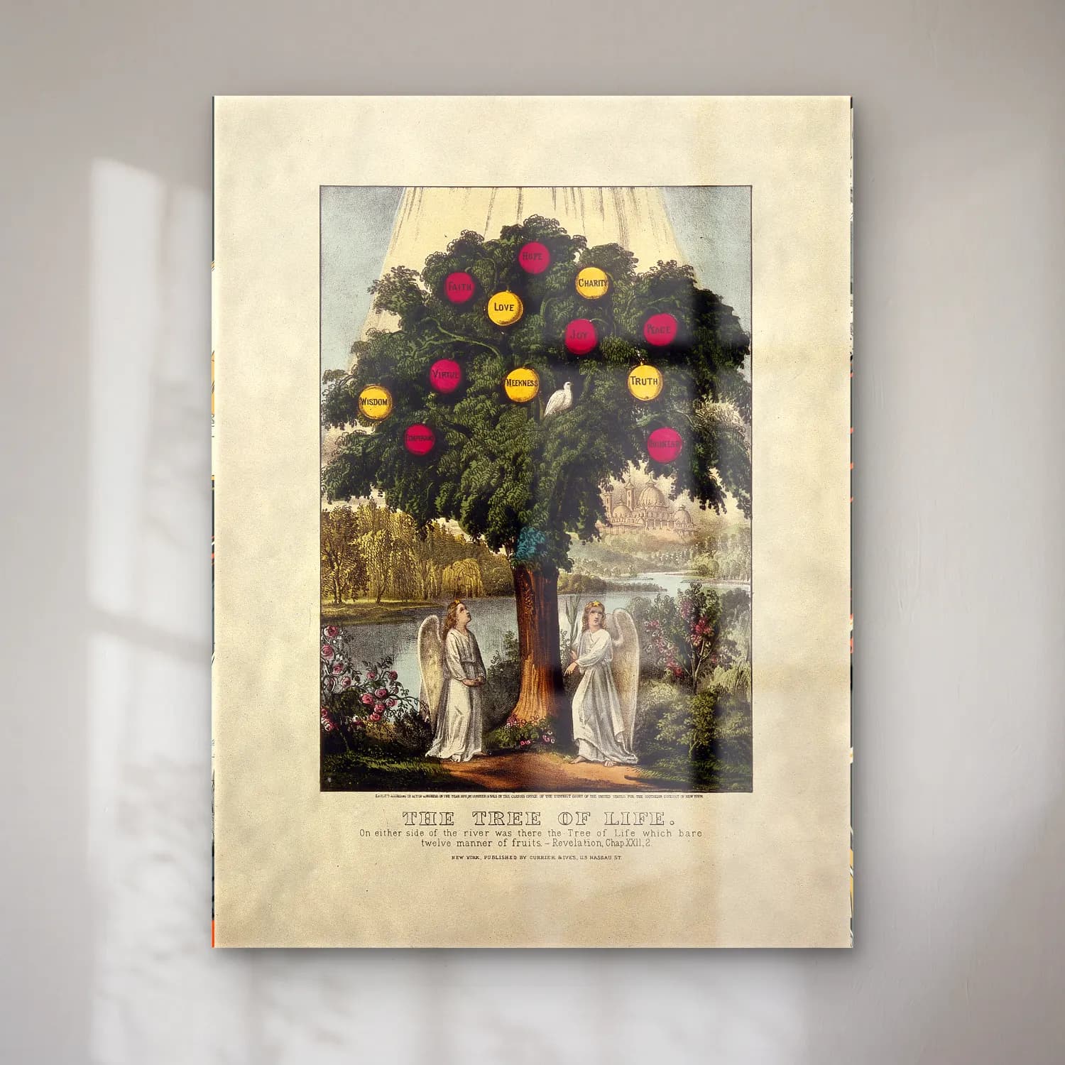 Vintage Dini Sahne No. 22 cam tablo — Vintage Dini Sahne No. 22 — vintage dini sahne