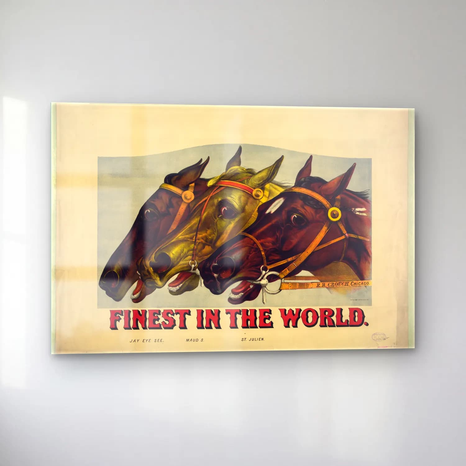 Vintage Poster At cam tablo — sol açıdan görünüm