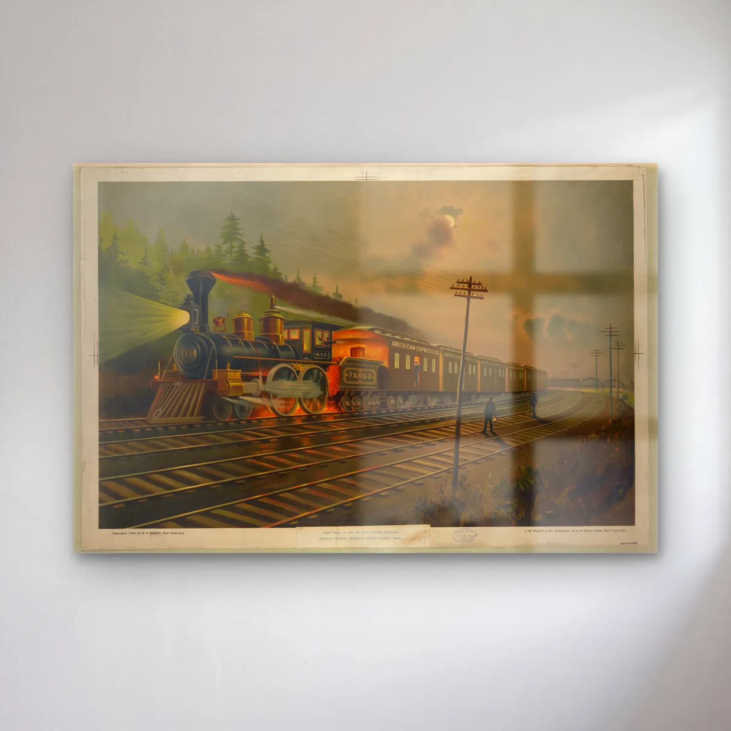 Vintage Tren – Siyah Beyaz Tonlar cam tablo — Vintage Tren – Siyah Beyaz Tonlar — vintage tren