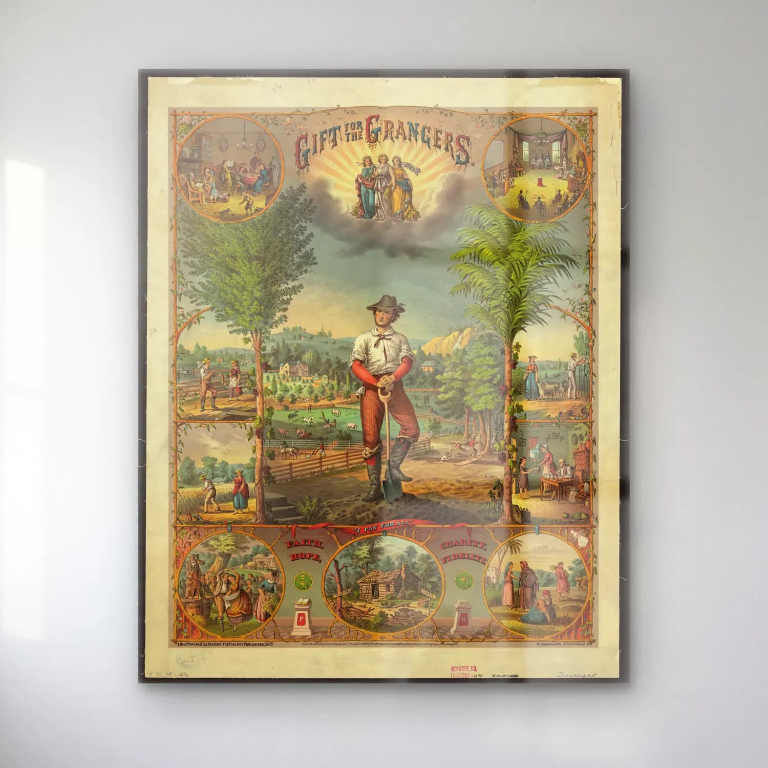 Vintage Poster Dini Sahne – Sarı Tonlar cam tablo — Vintage Poster Dini Sahne – Sarı Tonlar — vintage poster dini sahne