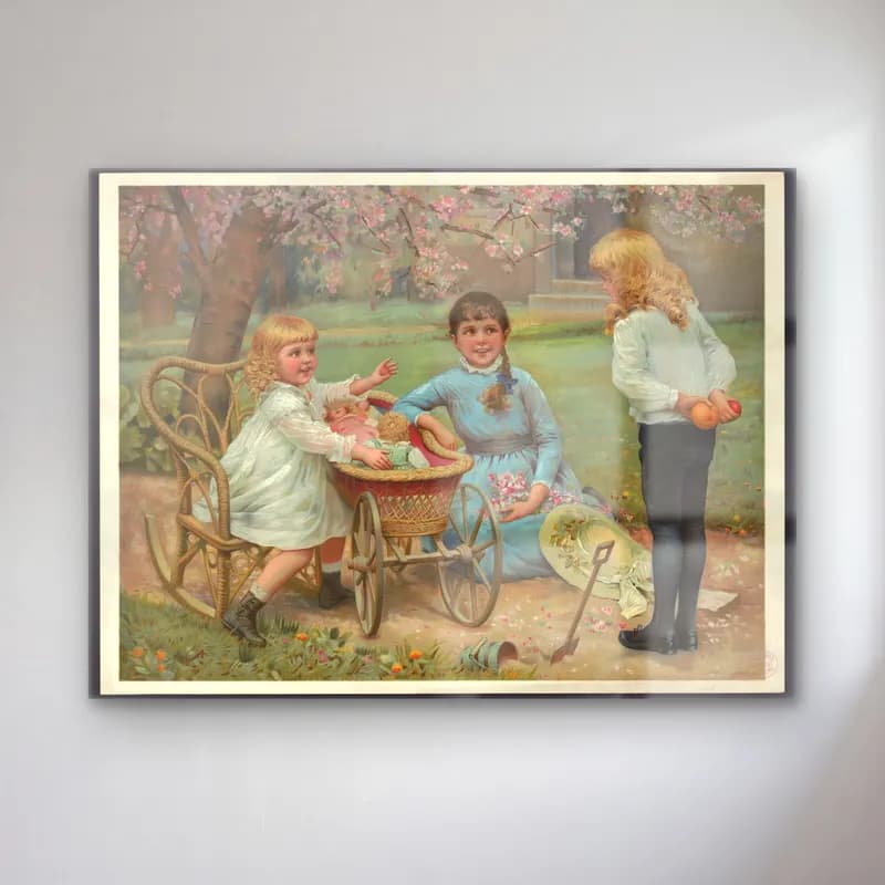 Vintage Çiçek Pazarı – Pastel Tonlar cam tablo — Vintage Çiçek Pazarı – Pastel Tonlar — vintage çiçek pazarı