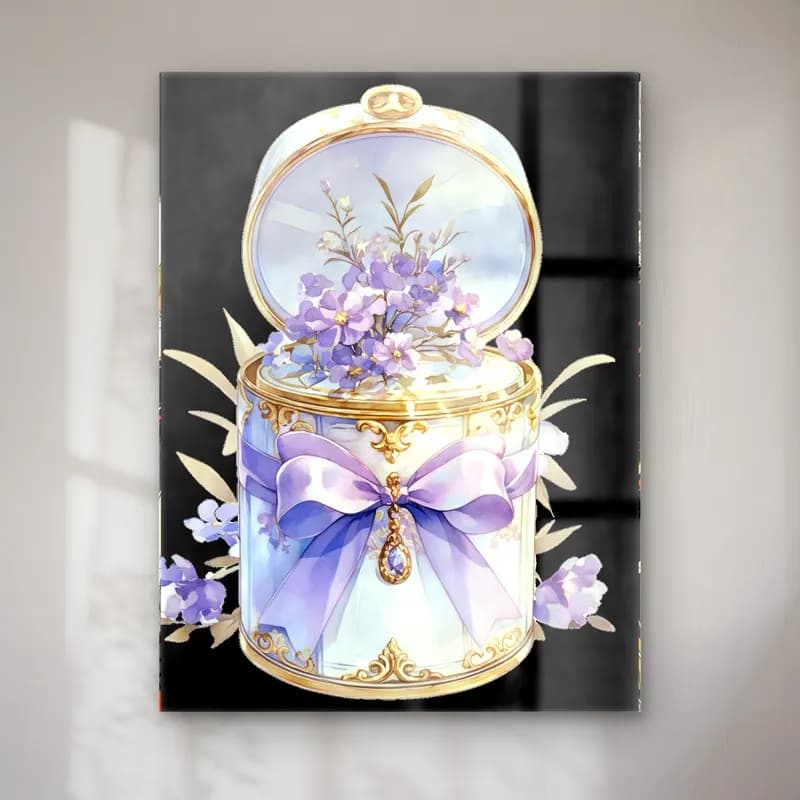 Pastel Parfüm Şişesi cam tablo — Pastel Parfüm Şişesi — pastel parfüm şişesi