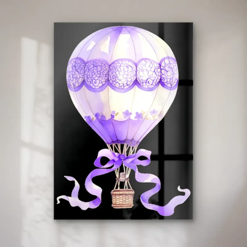 Vintage Sıcak Hava Balonu cam tablo — Vintage Sıcak Hava Balonu — vintage sıcak hava balonu