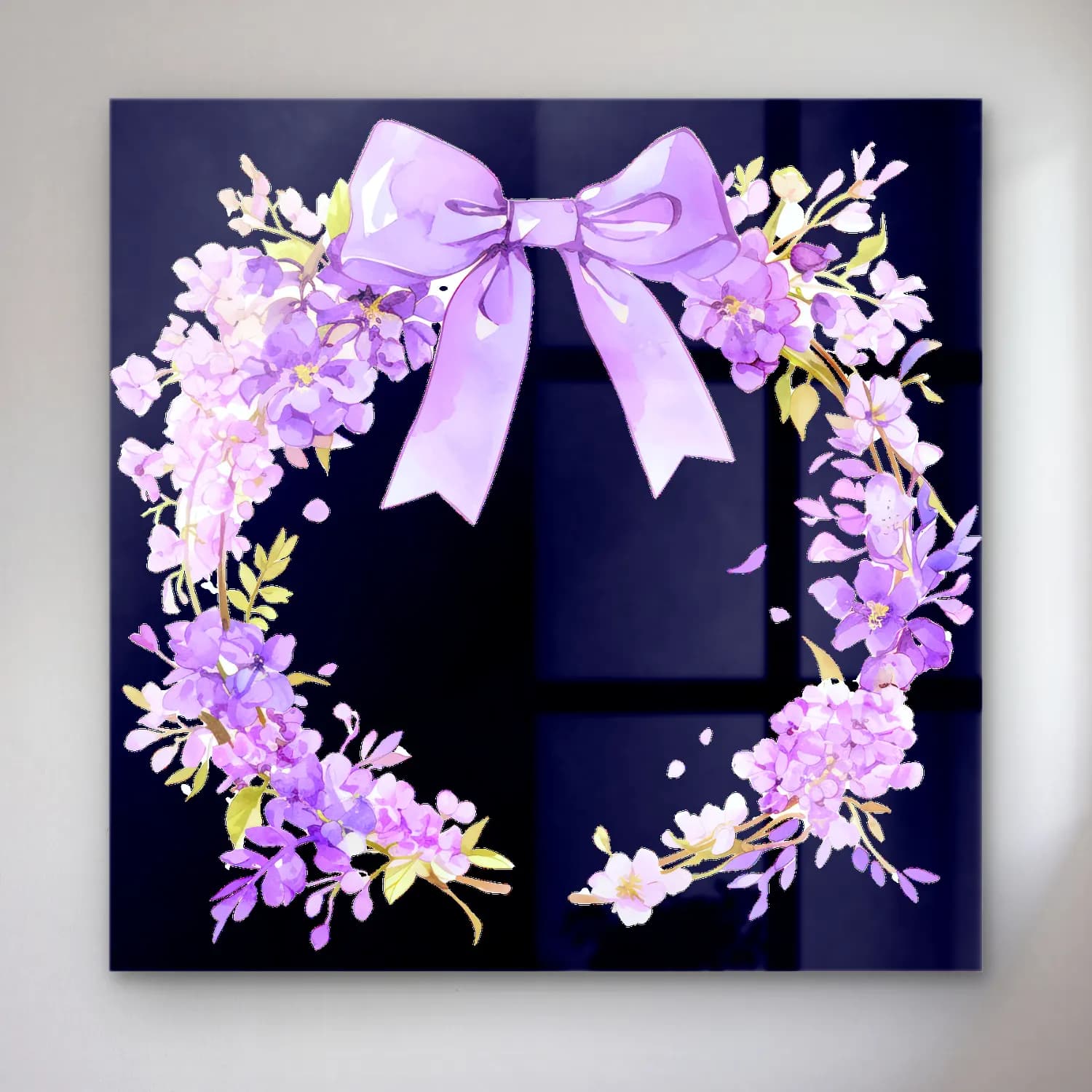 Pastel Çelenk No. 4 cam tablo — Pastel Çelenk No. 4 — pastel çelenk