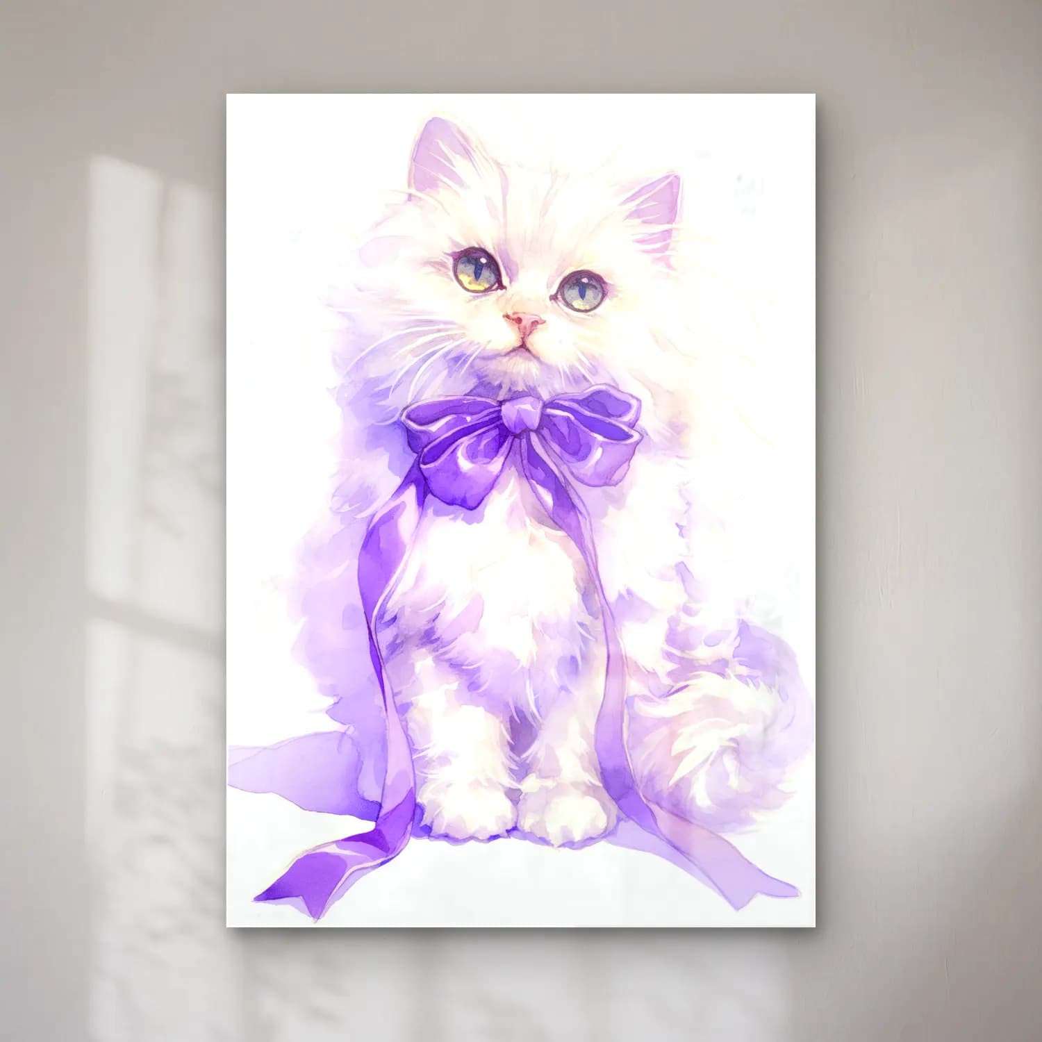 Suluboya Kedi cam tablo — Suluboya Kedi — suluboya kedi