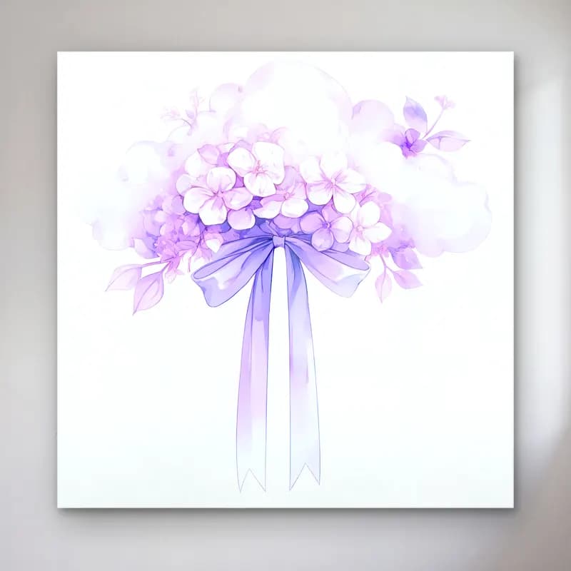 Pastel Vazoda Çiçek Buketi No. 4 cam tablo — Pastel Vazoda Çiçek Buketi No. 4 — pastel vazoda çiçek buketi