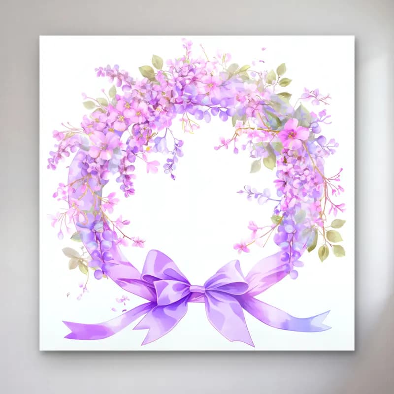 Pastel Çelenk No. 6 cam tablo — Pastel Çelenk No. 6 — pastel çelenk