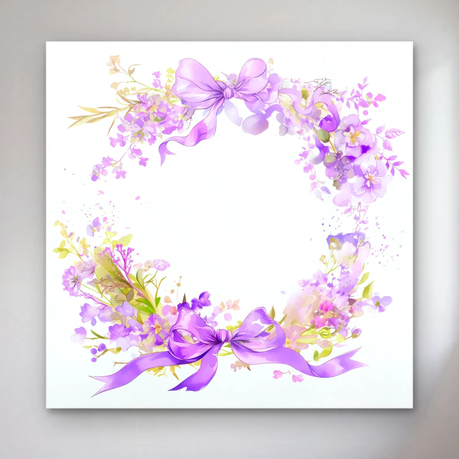 Pastel Çelenk No. 7 cam tablo — Pastel Çelenk No. 7 — pastel çelenk