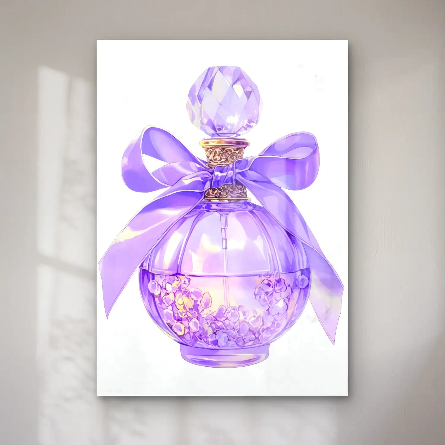 Pastel Parfüm Şişesi No. 4 cam tablo — Pastel Parfüm Şişesi No. 4 — pastel parfüm şişesi