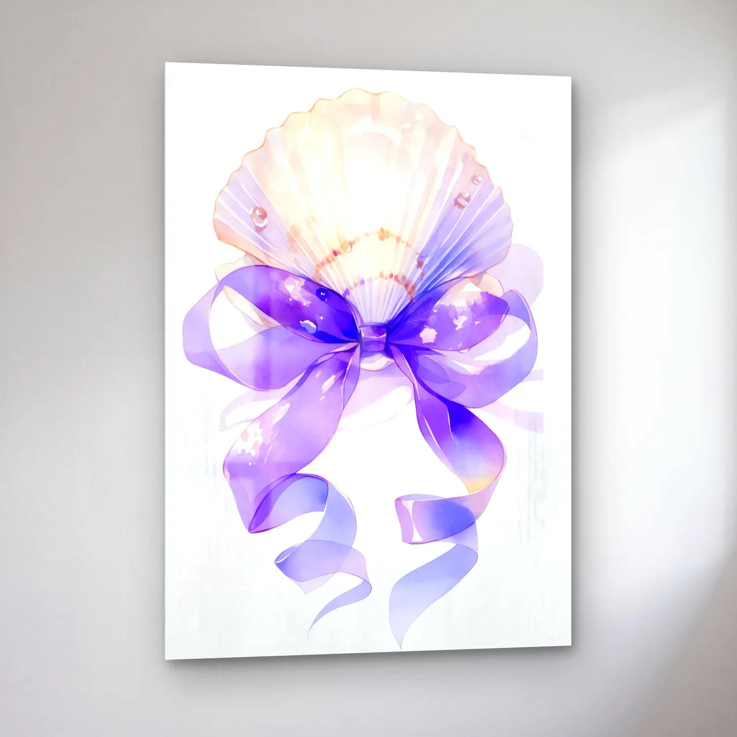Pastel Fiyonk No. 38 cam tablo — sol açıdan görünüm