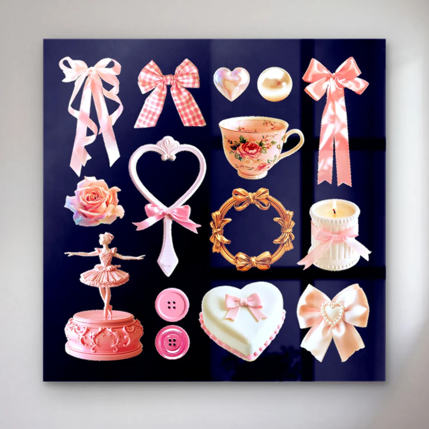 Pastel Fiyonk No. 42 cam tablo — Pastel Fiyonk No. 42 — pastel fiyonk