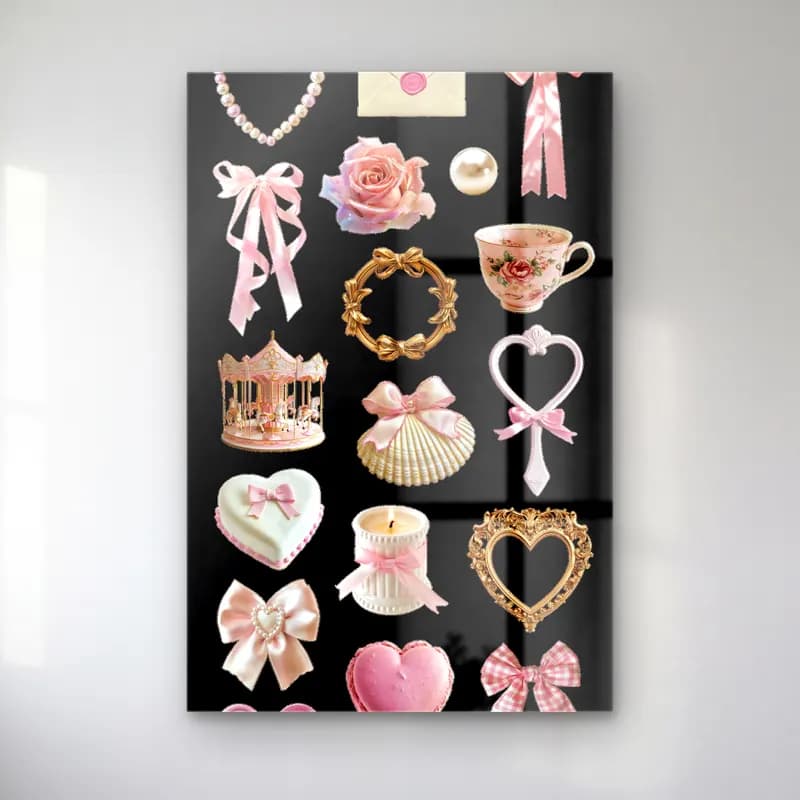 Pastel Tatlılar No. 4 cam tablo — Pastel Tatlılar No. 4 — pastel tatlılar