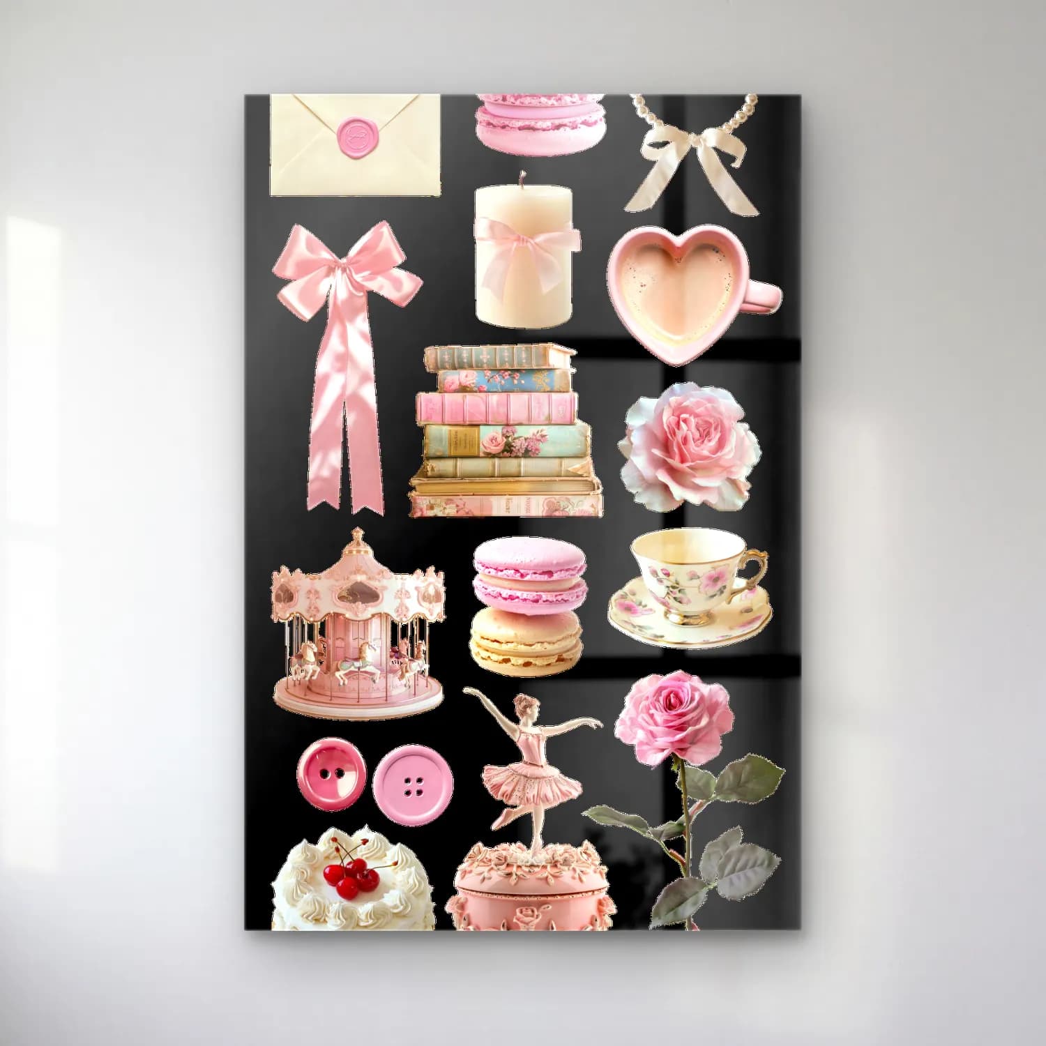 Pastel Tatlılar No. 6 cam tablo — Pastel Tatlılar No. 6 — pastel tatlılar